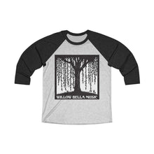 Load image into Gallery viewer, Willow Bella Music Unisex Tri-Blend 3/4 Raglan Tee