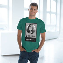 Load image into Gallery viewer, Scannable Spotify Karen Mansfield Playlist Code Unisex Deluxe T-shirt
