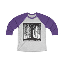 Load image into Gallery viewer, Willow Bella Music Unisex Tri-Blend 3/4 Raglan Tee