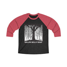 Load image into Gallery viewer, Willow Bella Music Unisex Tri-Blend 3/4 Raglan Tee