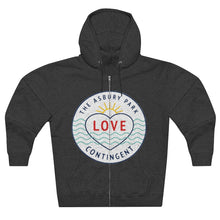 Load image into Gallery viewer, Asbury Park Love Contingent Color Logo Unisex Premium Full Zip Hoodie