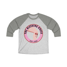Load image into Gallery viewer, Unisex Tri-Blend 3/4 Raglan Tee - Vintage Bleeding Knees Collectors Edition