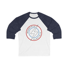 Load image into Gallery viewer, Mansfield Electric Unisex 3/4 Sleeve Baseball Tee