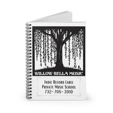 Load image into Gallery viewer, Willow Bella Music Spiral Notebook - Ruled Line