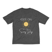 Load image into Gallery viewer, Men's Heather Dri-Fit Tee - Keep On for the Sunny Days