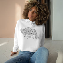 Load image into Gallery viewer, Bunny Bunny Crop Hoodie