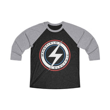 Load image into Gallery viewer, Mansfield Electric Unisex Tri-Blend 3/4 Raglan Tee