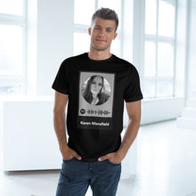 Load image into Gallery viewer, Scannable Spotify Karen Mansfield Playlist Code Unisex Deluxe T-shirt