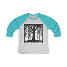 Load image into Gallery viewer, Willow Bella Music Unisex Tri-Blend 3/4 Raglan Tee