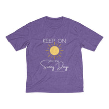 Load image into Gallery viewer, Men's Heather Dri-Fit Tee - Keep On for the Sunny Days