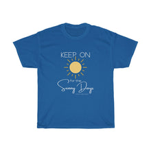 Load image into Gallery viewer, Grey Unisex Heavy Cotton Tee - Keep On for the Sunny Days