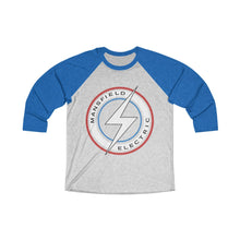 Load image into Gallery viewer, Mansfield Electric Unisex Tri-Blend 3/4 Raglan Tee