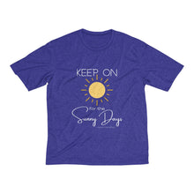 Load image into Gallery viewer, Men's Heather Dri-Fit Tee - Keep On for the Sunny Days