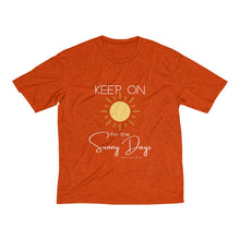 Load image into Gallery viewer, Men's Heather Dri-Fit Tee - Keep On for the Sunny Days