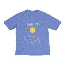 Load image into Gallery viewer, Men's Heather Dri-Fit Tee - Keep On for the Sunny Days