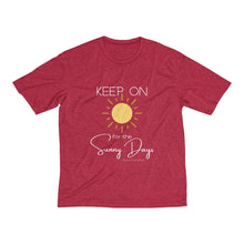 Load image into Gallery viewer, Men's Heather Dri-Fit Tee - Keep On for the Sunny Days
