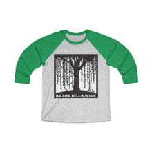 Load image into Gallery viewer, Willow Bella Music Unisex Tri-Blend 3/4 Raglan Tee