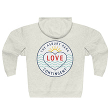 Load image into Gallery viewer, Asbury Park Love Contingent Color Logo Unisex Premium Full Zip Hoodie