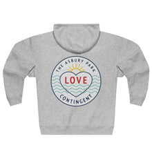 Load image into Gallery viewer, Asbury Park Love Contingent Color Logo Unisex Premium Full Zip Hoodie