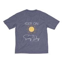 Load image into Gallery viewer, Men's Heather Dri-Fit Tee - Keep On for the Sunny Days
