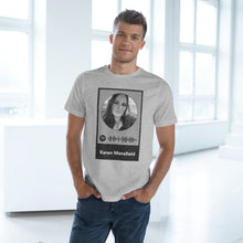 Load image into Gallery viewer, Scannable Spotify Karen Mansfield Playlist Code Unisex Deluxe T-shirt