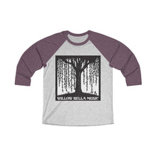 Load image into Gallery viewer, Willow Bella Music Unisex Tri-Blend 3/4 Raglan Tee