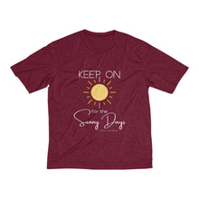 Load image into Gallery viewer, Men's Heather Dri-Fit Tee - Keep On for the Sunny Days