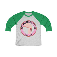 Load image into Gallery viewer, Unisex Tri-Blend 3/4 Raglan Tee - Vintage Bleeding Knees Collectors Edition