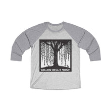 Load image into Gallery viewer, Willow Bella Music Unisex Tri-Blend 3/4 Raglan Tee
