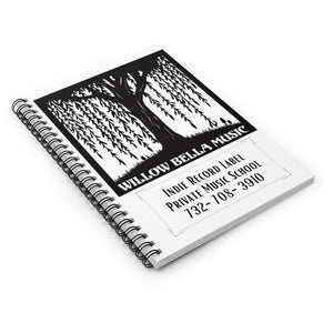 Willow Bella Music Spiral Notebook - Ruled Line