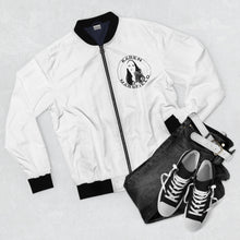 Load image into Gallery viewer, Men&#39;s AOP Bomber Jacket - KM logo
