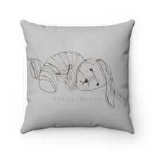 Load image into Gallery viewer, Bunny Bunny Spun Polyester Square Pillow
