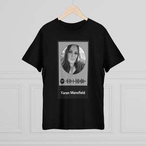 Scannable Spotify Karen Mansfield Playlist Code Unisex Deluxe T-shirt