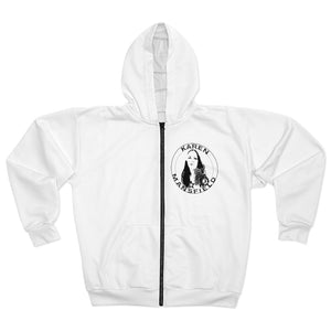 AOP Unisex Zip Hoodie - KM Logo