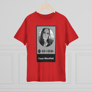 Scannable Spotify Karen Mansfield Playlist Code Unisex Deluxe T-shirt