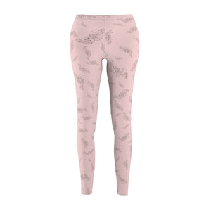 Pink Bunny Bunny Women's Cut & Sew Casual Leggings/ PJ Pants