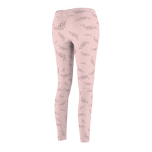 Load image into Gallery viewer, Pink Bunny Bunny Women&#39;s Cut &amp; Sew Casual Leggings/ PJ Pants
