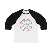 Load image into Gallery viewer, Mansfield Electric Unisex 3/4 Sleeve Baseball Tee
