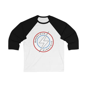 Mansfield Electric Unisex 3/4 Sleeve Baseball Tee