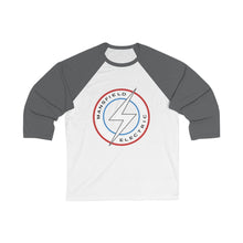 Load image into Gallery viewer, Mansfield Electric Unisex 3/4 Sleeve Baseball Tee
