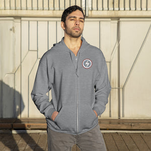 Mansfield Electric Embroidered Unisex Zip Up Hoodie