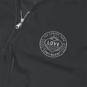 Asbury Park Love Contingent Embroidered Unisex Zip Up Hoodie
