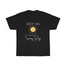 Load image into Gallery viewer, Grey Unisex Heavy Cotton Tee  - Keep On for the Sunny Days
