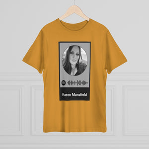 Scannable Spotify Karen Mansfield Playlist Code Unisex Deluxe T-shirt