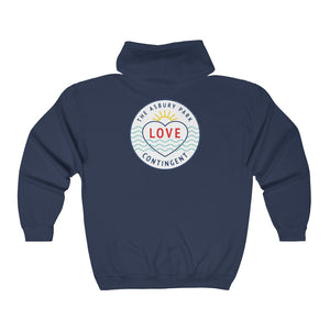 Asbury Park Love Contingent Unisex Heavy Blend™ Full Zip Hooded Sweatshirt