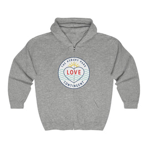 Asbury Park Love Contingent Unisex Heavy Blend™ Full Zip Hooded Sweatshirt