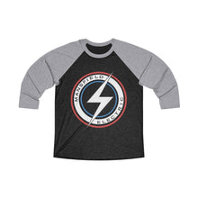 Load image into Gallery viewer, Mansfield Electric Unisex Tri-Blend 3/4 Raglan Tee
