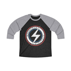 Mansfield Electric Unisex Tri-Blend 3/4 Raglan Tee