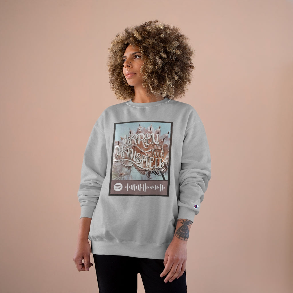 Scannable Spotify Thistle + Boon Code , Champion Sweatshirt