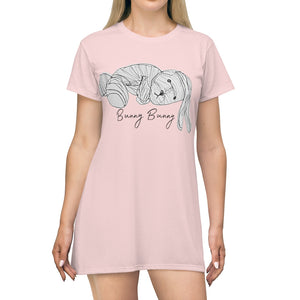 Bunny Bunny All Over Print T-Shirt Dress